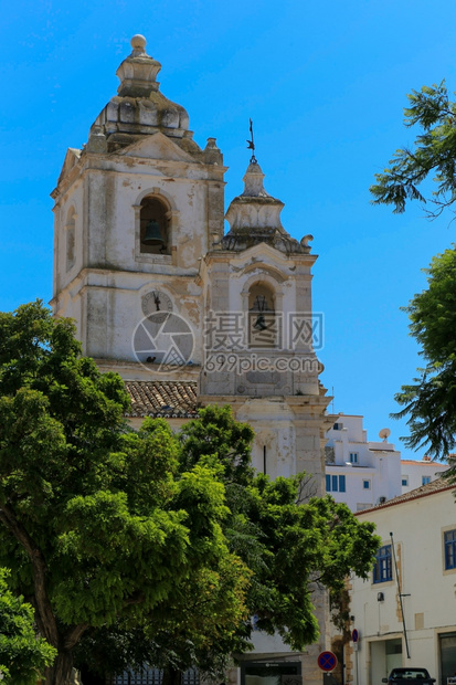 铺路葡萄牙拉各斯村教堂犹太旅游的图片