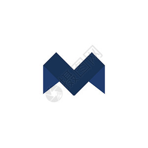 品牌创造信件M矢量标识设计互联网插图背景图片