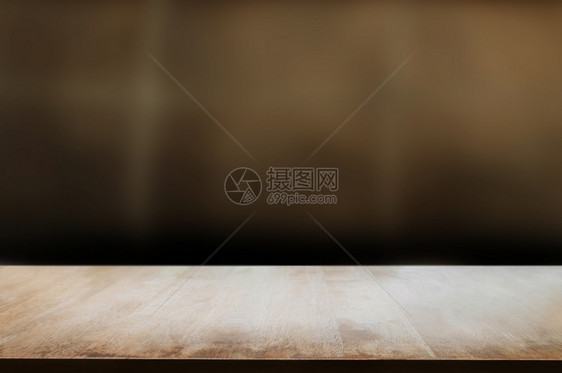 咖啡内部的房间模糊背景空木制表格图片