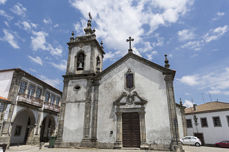 18世纪初在葡萄牙历史悠久的Trancoso镇建于后巴罗克的圣彼得教堂巴洛克钥匙建成图片