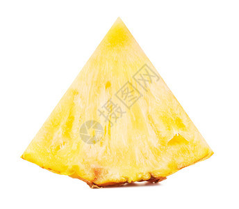黄菠萝切片在白色背景上孤立于白底剥食物图片