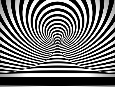 活动现代的黑色和白面纸木炭的抽象螺旋循环圆圈图片
