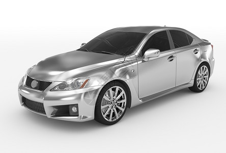 运动明亮的车辆汽隔离在白色银有玻璃左前侧v汽车隔离在白色左前侧视图3D渲染图片
