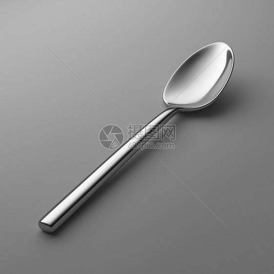 茶匙食物黑色背景上的勺子服务图片