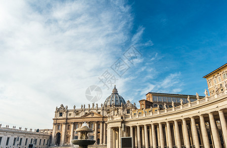 圣彼得斯阔大教堂圣彼得斯阔大教堂与蓝天雕塑意大利色的图片