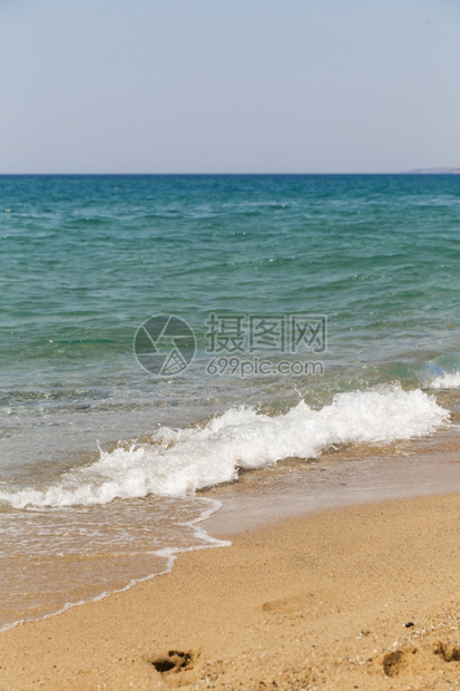 撒丁岛目的地绿色萨丁岛皮斯西纳海滩的景象图片