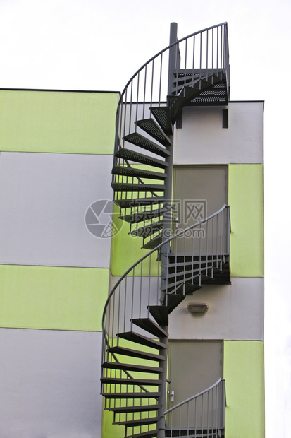 现代楼梯外部欧洲建筑学火现代的图片