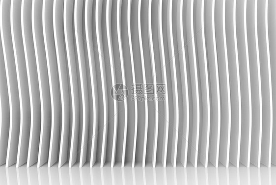 3d形成现代灰色垂直曲线面板壁背景当代的正面空白图片
