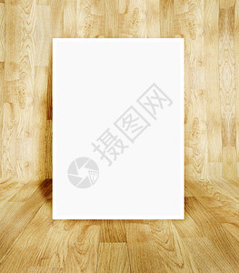 白色的框在木制面板室家装饰图片