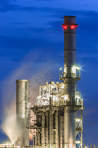 蓝色时速蒸汽发电厂泰国植物力量工厂图片