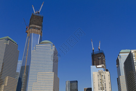 城市纽约天线和街头观景市中心自由图片