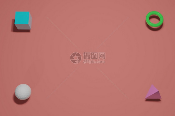 橙色背景3D翻接的抽象彩色几何六边形插图商业图片