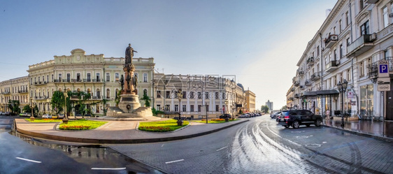 中央建筑学乌克兰奥德萨Odessa0632Ekaterininskaya广场位于乌克兰奥德萨Odessa历史中心图片