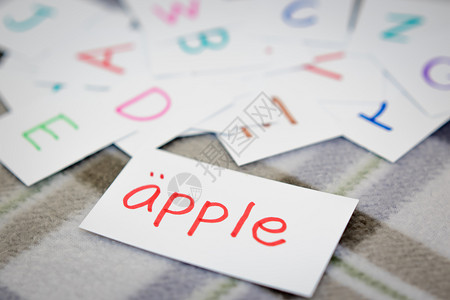 乐趣信童年使用字母卡笔录应程序学习新词的瑞典语Name图片