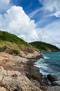 科克萨梅特云的海岸覆盖天空就像暴风雨来袭一样放松季节风景图片