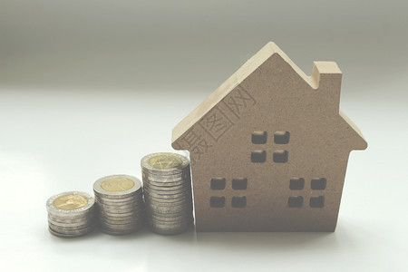 租赁抵押贷款和用于复制空间概念的泰国地产汇票硬币经济的投资者图片