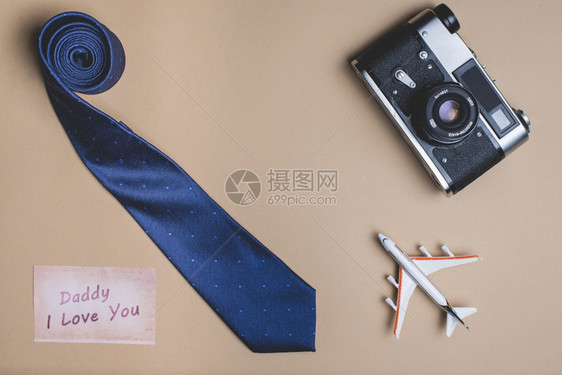 背景领带飞机相摄影师日父亲庆典文化天图片