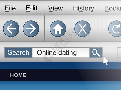 带有互联网约会搜索概念的计算机屏幕镜头插图IS说明寂寞友谊心设计图片