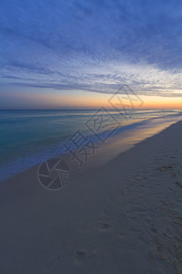 夏天加勒比海滩日落的景象加勒比海滩日落之景股票温暖的图片