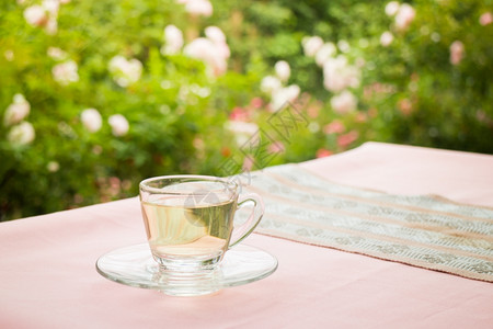 香气在花园里喝茶的时间股票照片下午茶时间盛开图片