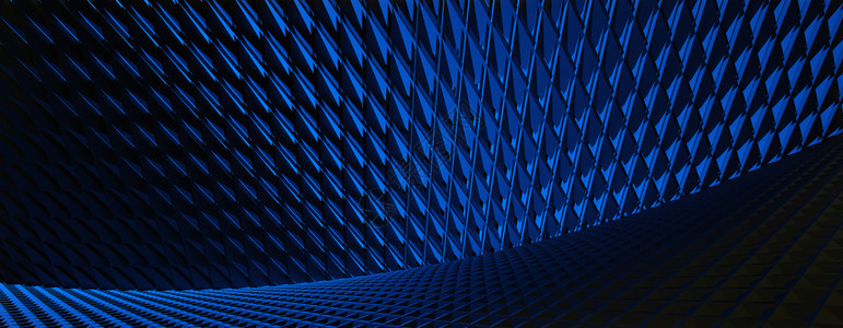 工业的3d抽象未来背景蓝色MetalMESHDesignTexture壁纸宽广全景未来派材料图片