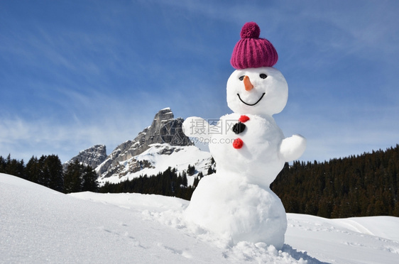 瑞士阿尔卑斯山的雪人户外高寒冷的图片