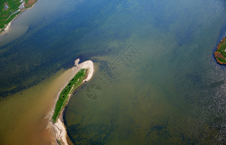 黄海中Koos的空摄影景观美丽的库斯图片