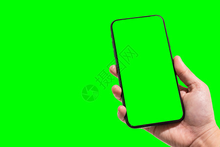 手持智能机的模糊图像与绿屏背景的触摸Handhandssmartphone绿色人们女图片