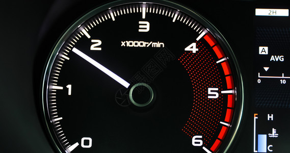 车辆红色的汽发动机速度展示显技术仪表图片