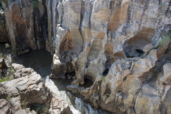 位于非洲南部大峡谷和瀑布的全景马鲁特附近路线布莱德形成图片