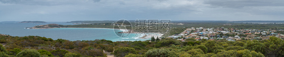 西澳大利亚州埃斯佩朗西海滩地区的全景西澳大利亚州埃斯佩兰沿海岸线支撑图片