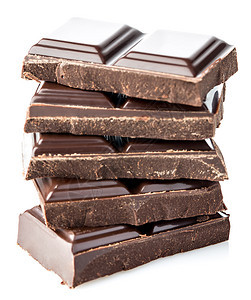 棕色的白背景上隔绝的巧克力条碳水化合物吃图片