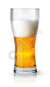 马克杯半轻啤酒白底绝泡沫剂酒吧冷若冰霜图片