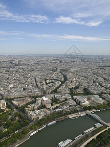 都会林荫大道巴黎埃菲尔铁塔建筑学图片