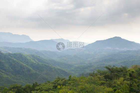 旅行沃景观山区覆盖树木的斜坡fertiile地区林和图片