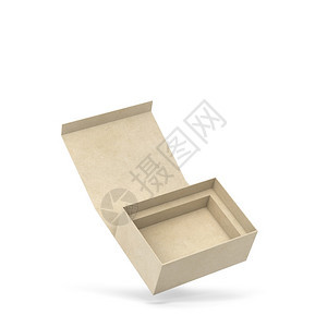 店铺白色的背景上孤立的磁盒3d放大图示空白包装模型航运图片