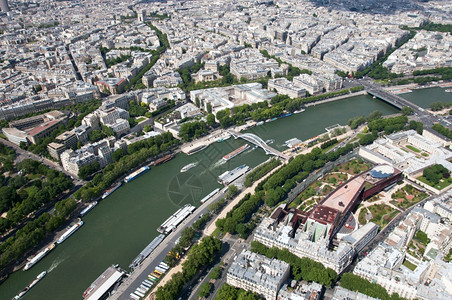 多于欧洲的首都法国巴黎塞纳河从埃菲尔铁塔上夺取图片