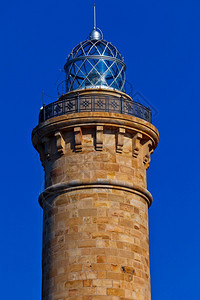 信号海岸线Cadiz省Cadiz灯塔加迪欧纳卡兹奇皮奥纳的极佳灯塔称为Chipiona灯塔导航图片