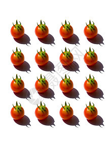 健康新鲜樱桃西红柿蔬菜模式顶视图的构成庄稼番茄图片