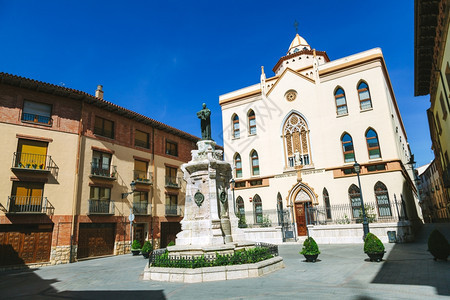 历史的石工西班牙阿拉贡特鲁埃尔的圣科拉松德住宅建筑学图片