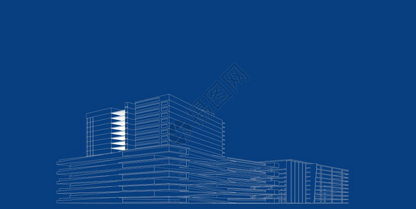 技术的商业建筑师3d图解现代城市建筑抽象背景设计3D图解架构建设透视直线三维图解建筑结构图片