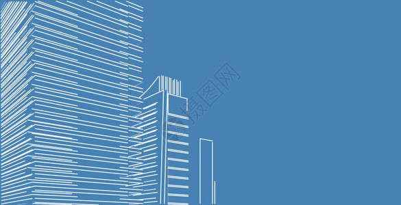 3d图解现代城市建筑抽象背景设计3D图解架构建设透视直线三维图解建筑结构商业筑学师图片