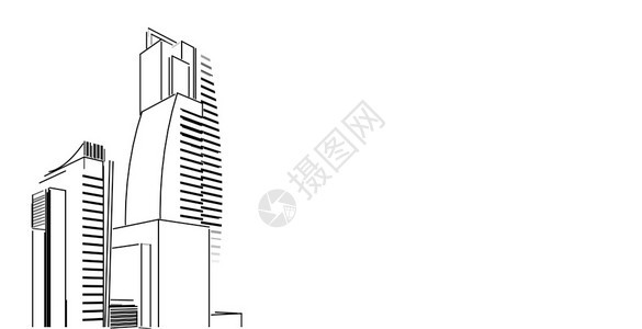 几何的现代项目3d图解现代城市建筑抽象背景设计3D图解架构建设透视直线三维图解建筑结构图片