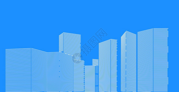 建筑的3d图解现代城市建筑抽象背景设计3D图解架构建设透视直线三维图解建筑结构家多雾路段图片