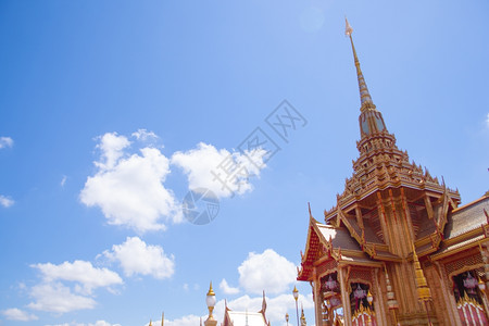 装饰风格东方的建造泰国人身份的建筑为家庭级A安排丧葬活动为了图片