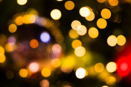 金的黄光布基背景圣诞灯闪光和摘要优质的颜色背景图片