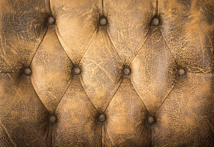 深厚的沙发纹理背景古旧棕色皮革自然艺术纺织品图片