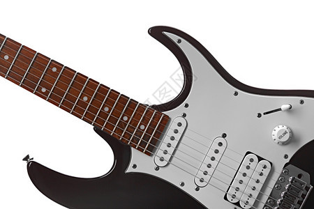 白色背景上孤立的电吉他没有人弦乐器电声子音乐白色背景上孤立的电吉他音乐家新的白色图片