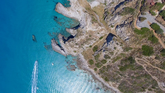 门户14悬崖来自天空的卡波梵蒂冈拉布里亚航空夏季意大利海岸景色图片