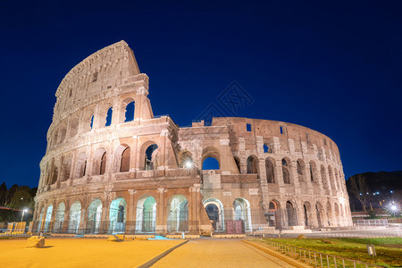 结石著名的夜景之意大利罗马竞技场图片